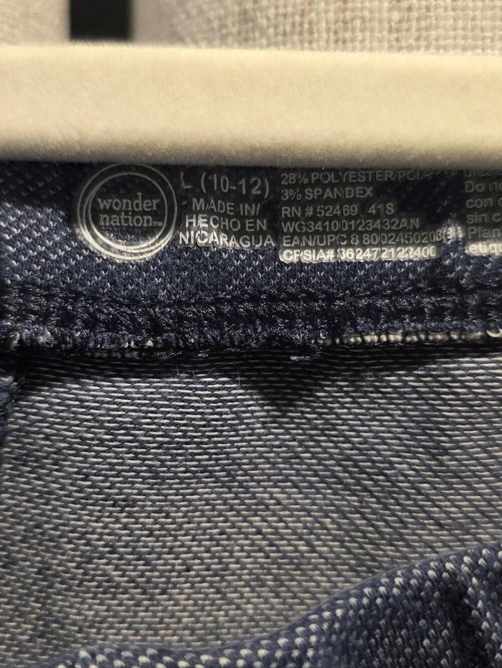Wonder Nations Girls Size 10-12 Jeggings